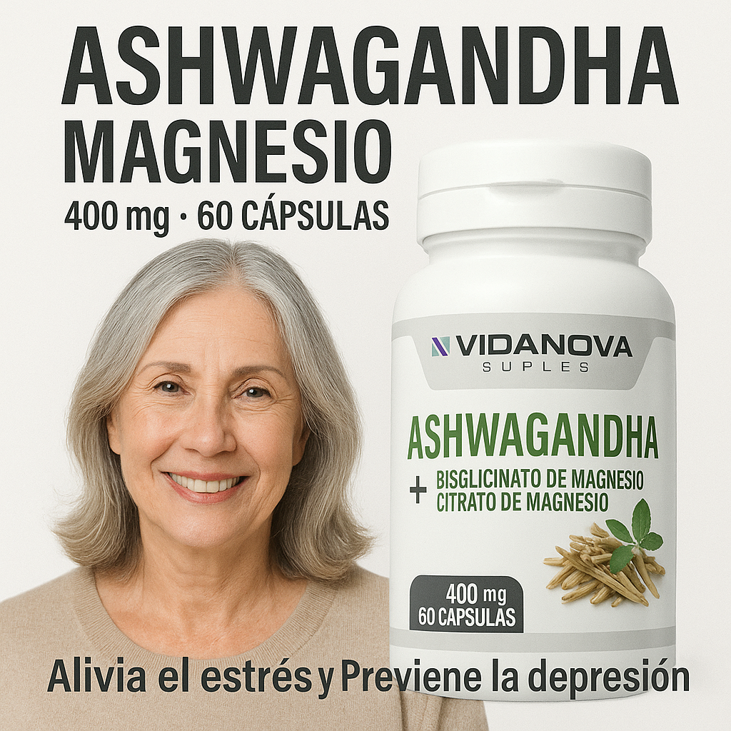 Ashwagandha + Magnesio 1000mg 60 CAPS