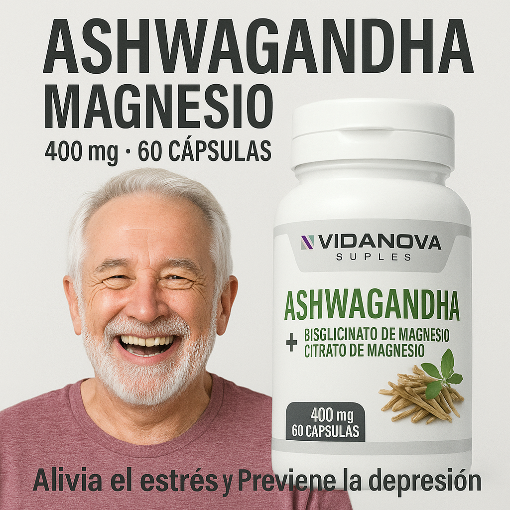 Ashwagandha + Magnesio 1000mg 60 CAPS
